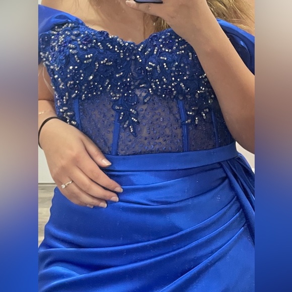 ROYAL BLUE DRESS FOR SALE - Picture 3 of 3